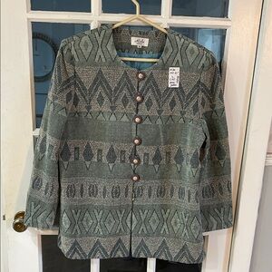 M30.   Patterned Gray Blazer